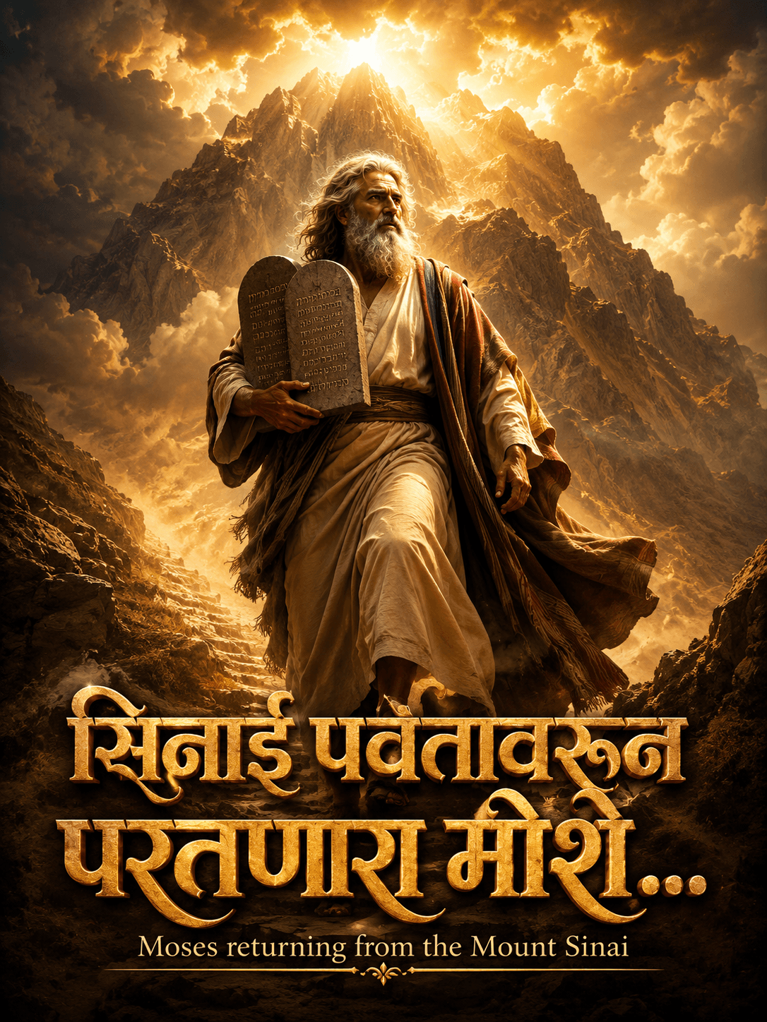सिनाई पर्वतावरून परतणारा मोशे