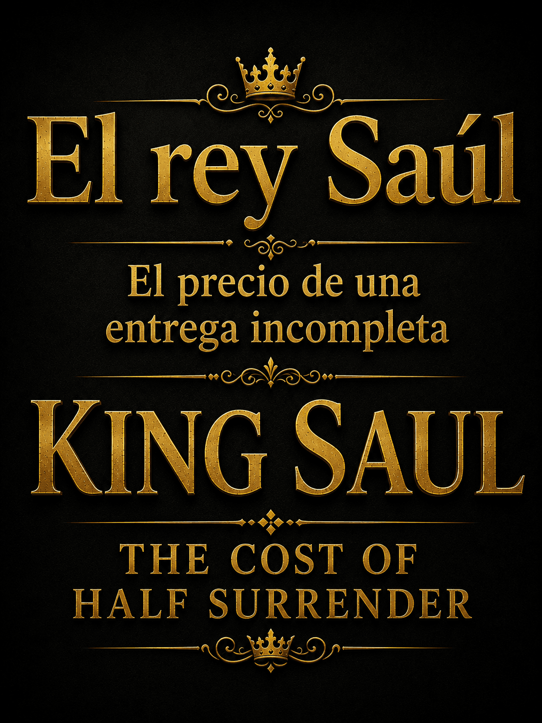 El rey Saúl — El precio de una entrega incompleta