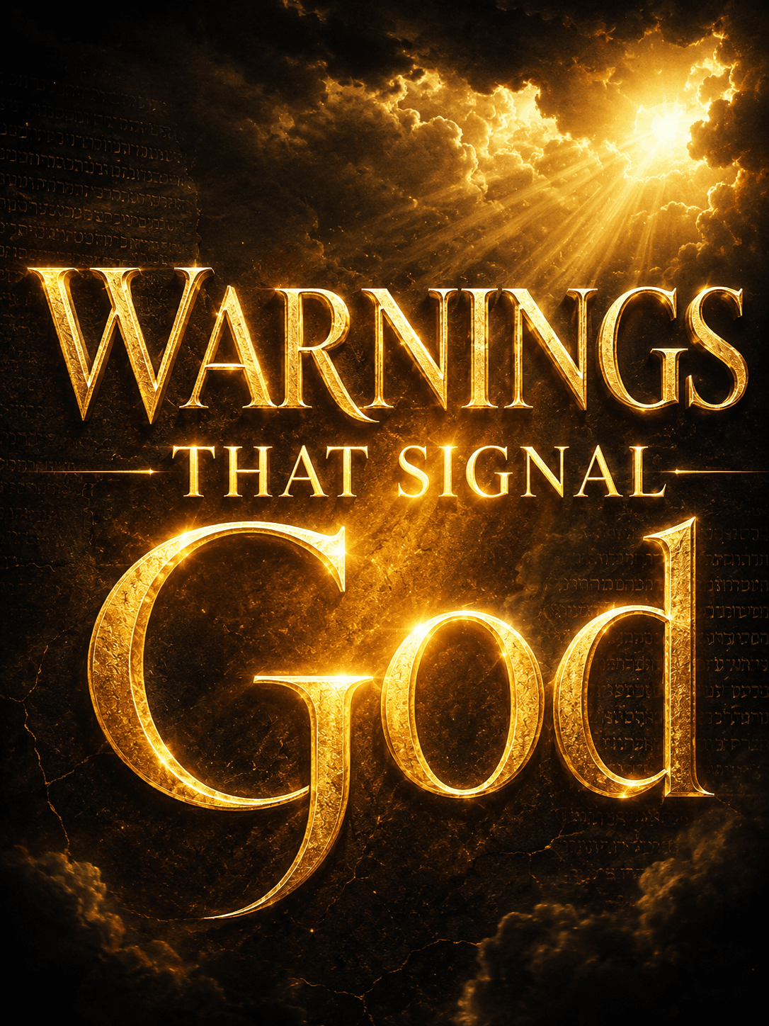 WARNINGS THAT SIGNAL God