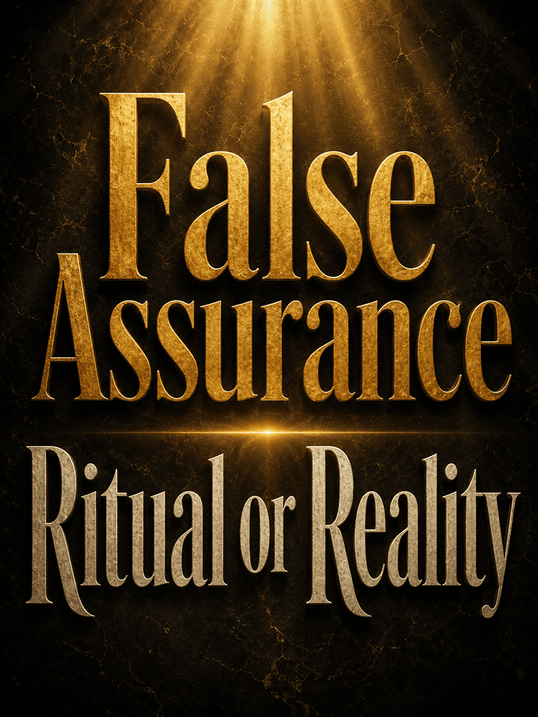 False Assurance Ritual or Reality