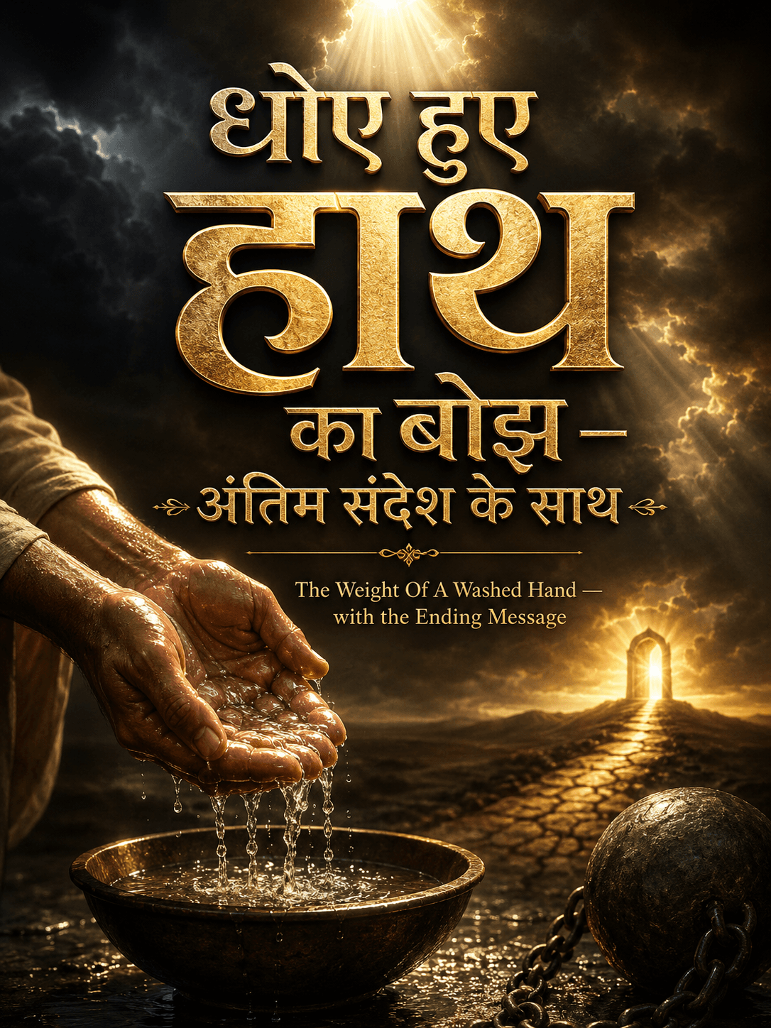 धोए हुए हाथ का बोझ — अंतिम संदेश के साथ