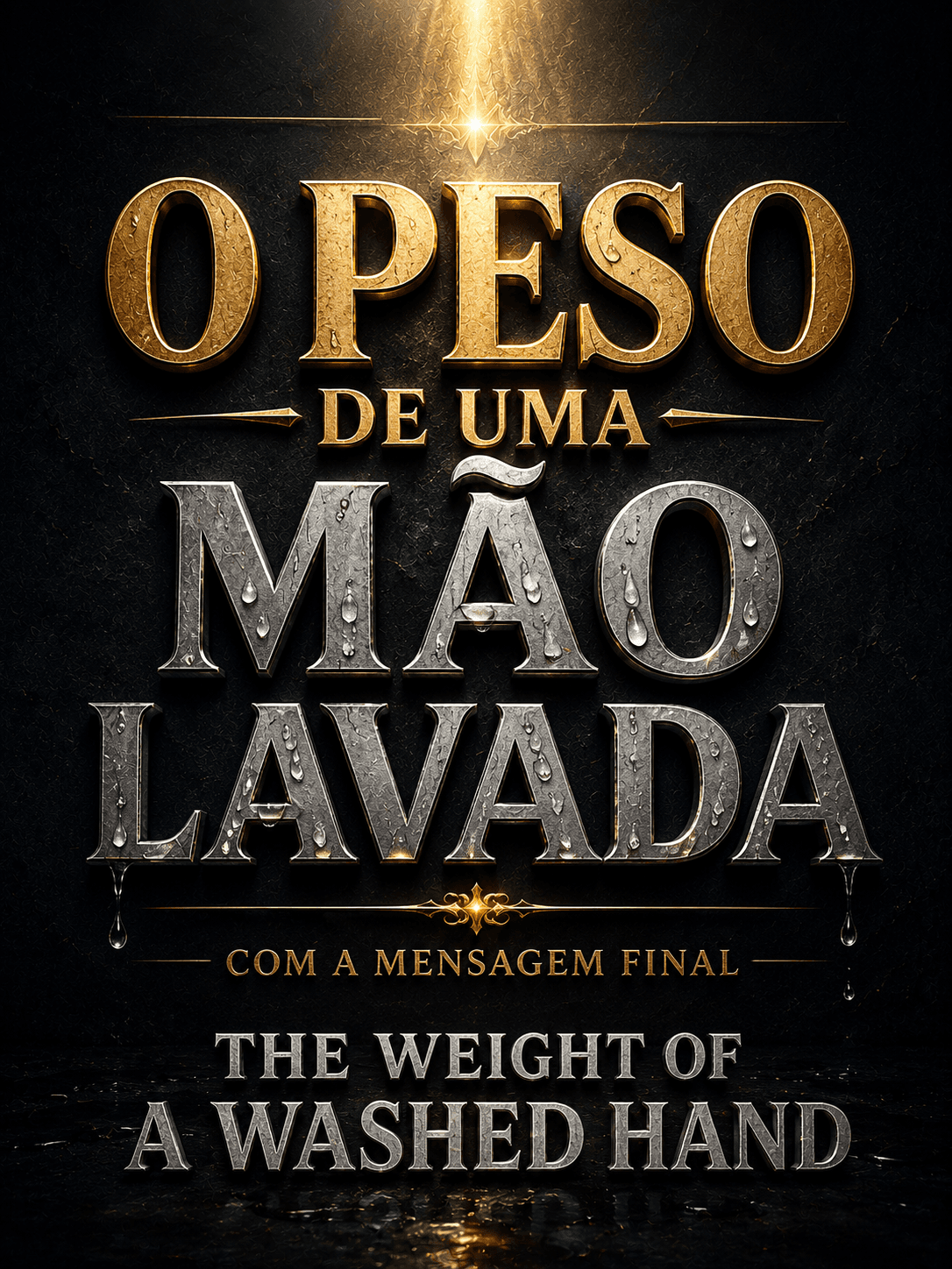 O Peso de uma Mão Lavada com a Mensagem Final
