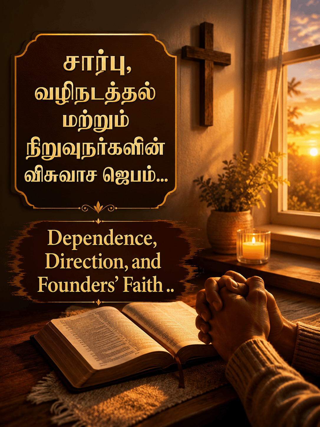 சார்பு, வழிநடத்தல் மற்றும் நிறுவுநர்களின் விசுவாச ஜெபம்
