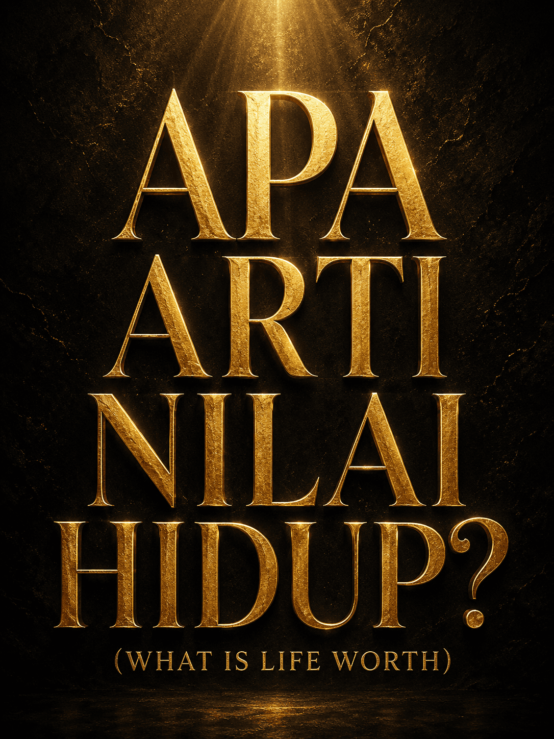 APA ARTI NILAI HIDUP?